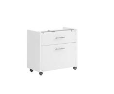 Schildmeyer Trento Armario para Lavabo 147475, Madera de ingenierÃa, Blanco Mate, 67 x 35 x 61,6 cm