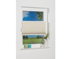 K-Home Estor Plisado Opaco, poliéster, Crema, 70 x 210 cm (Ancho x Largo)