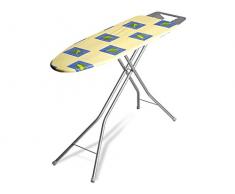 HOME Ironing Tabla de Planchar, Metal, Tejido, Multicolor