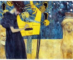 Legendarte P-201 Cuadro MÃºsica. ImpresiÃ³n Digital sobre Lienzo. Pintura de Gustav Klimt, Multicolor, 80x100