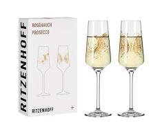Ritzenhoff Sombrero Rosado #2 Copa de champÃ¡n, 230 milliliters, Glass, Oro Rosa