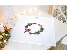 Luca-S FM015 - Mantel de Punto de Cruz, algodÃ³n, Multicolor, 45 x 45 cm