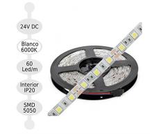 Jandei - Tira Led 24v 6000K Interior 60led/m Smd5050 Adhesivo 3m Bobina 5m