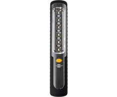 Brennenstuhl HL 300 - Linterna de mano con dinamo y batería y cable USB (300 lm, hasta 9 h de duración, 6 ledes SMD, gancho e imán integrados), color negro