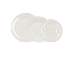 Bidasoa LIS - Vajilla de Porcelana blanca 18 Piezas