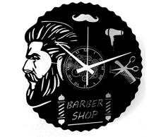 Reloj de pared de vinilo Vintage Handmade Amueblar Hogar Oficina para BarberÃ­a PeluquerÃ­a Cabello SalÃ³n de Belleza