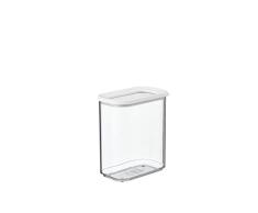Mepal - Recipientes para Alimentos Modula - Tapers Transparente para Comida con Tapa - Organizador de Cocina y Caja de Almacenamiento de Plástico - Apilable y Hermético - 1500 ml - White