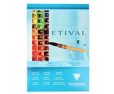 Clairefontaine Etival prensado en frÃ­o Pad de Acuarela, Color Blanco, A3, 200Â G-P, Papel, Blanco, 66 x 243 x 1.27 cm