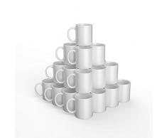 Cricut Tazas en blanco | Blanco | 355ml (12oz) | 36 vasos de sublimación Infusible Ink | Para usar Mug Press Infusible Ink