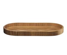 ASA Wood 53696970 - Bandeja Ovalada de Mimbre (35,5 x 16,5 x 2,5 cm), Color Natural
