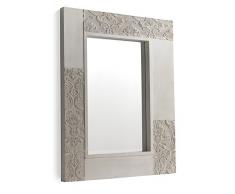 GEESE Espejo, Madera, Blanco, 84x9x104 cm