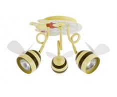 Disney WPF0045 - Lámpara de techo con tres focos para habitación infantil, diseño de Winnie the Pooh