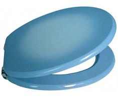 pl/ástico y Polipropileno, 33 x 40 x 2,5 cm MSV 140052 Asiento de Inodoro Color Azul Oscuro