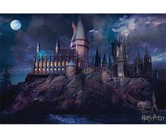 Wizarding World Harry Potter - Póster de Hogwarts, 61 x 91,5 cm, Multicolor