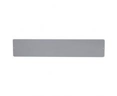KalaMitica 60014-990-001 Pizarra magnética para Pared, Acero, Color Plata, Dimensiones 14x70x0,12 cm