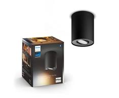 Philips Hue â Lámpara inteligente, Hue Pillar, Foco LED Inteligente, Luz Blanca de Cálida a FrÃa, Compatible con Alexa y Google Home, Color Negro