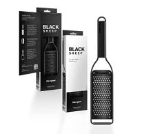 Microplane Rallador de Cocina Grueso con Hoja de Acero Inoxidable Fabricada en Estados Unidos para Queso, Zanahoria, Jengibre, Coco y rÃ¡bano Picante de la Serie Black Sheep