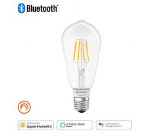 LEDVANCE SMART+ LED Filament Edison, lÃ¡mpara Bluetooth con casquillo E27, regulable, equivalente a bombilla de 50 W, blanco cÃ¡lido, compatible con Apple Homekit y LEDVANCE Smart+ App para Android
