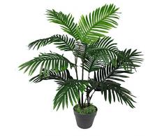 Leaf - Palmera, Tipo Areca, Artificial, de 90 cm, Planta de tamaño Grande, Color Verde