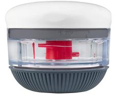 Zyliss E910049 Twist & Roll Mini Picadora de Alimentos, PlÃ¡stico/Acero inoxidable, Blanco/Rojo, PequeÃ±o Cortador de Comida de Cocina Manual Sin Electricidad, Apto Para Lavavajillas, 5 AÃ±os de GarantÃ­a