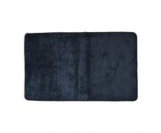 Euronovità EN-27290 - Alfombra mágica Genio de Microfibra, Felpudo para Entrada, Color Negro, 40 x 55 cm