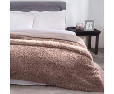Sleepdown Mink Luxury - Manta de Forro Polar de Pelo Largo de Pelo sintÃ©tico sobre el sofÃ¡, sÃºper Suave, cÃ¡lida y acogedora, 150 cm x 200 cm