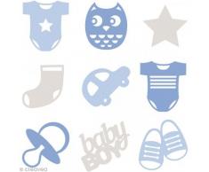 Artemio 13070137 - Juego de 45 Figuras Mini de Fieltro, Multicolor, 9 x 1 x 9 cm