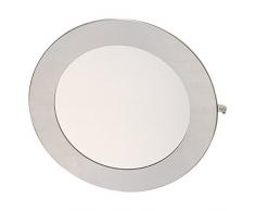 MSV Espejo Mural DE Acero Inoxidable DIAM. 36 CM, Cromado, 36x0.5x36 cm