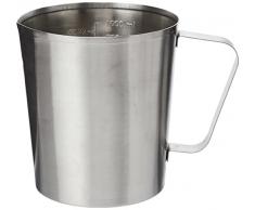 Koopman 90327 Jarra Medidora de Acero Inoxidable, Plateado, 11.8 x 9.6 x 13 Cm