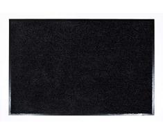 ASTRA Felpudo Proper Tex Uni, contra la Suciedad, de Poliamida, Poliamida, Negro, 60 x 180 x 0,9 cm