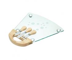 Kitchen Craft - Tabla de cristal para queso (con 3 utensilios)
