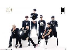 Erik Póster BTS, Black and White, Multicolor, 61 x 91, 5 cm