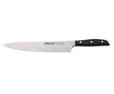 Arcos 160800 Series Manhattan-Chef Cuchillo de nitrum forjado de acero inoxidable 250 mm (9.84 pulgadas) â Mango de polioxitmetileno (POM) color negro (hoja de seda), y plÃ¡stico