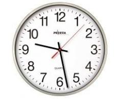 Peweta 44.130.213 Reloj de Pared (Metal), Color Plateado