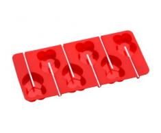 Premier Housewares - Molde para 6 pasteles cakepops (silicona), color rojo
