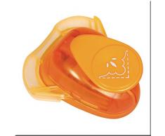 Rayher - Perforadora de Esquinas, diseÃ±o Flor, 2,54Â cm, Adecuado para Papel y cartÃ³n hasta 220Â g/mÂ², Naranja, 2,54 cm
