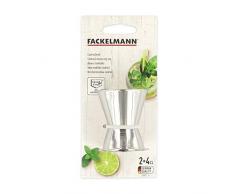 Fackelmann Bar&Wine Vaso Medidor Cocktail Double Acero Inoxidable, 20 y 40 ml, 1 ud, Centimeters