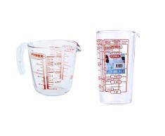 Pyrex Jarra MEDIDORA 0,5L 263, 0,5 l + Vaso MEDIDOR 0,5L 888, Centimeters