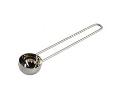 Xavax Dosificador(para aproximadamente 6 g de polvo de cafÃ©, cuchara medidora de cafÃ© de acero inoxidable, lote de cafÃ© de 16,8 cm de largo, apto para lavavajillas y apto para alimentos) plateado