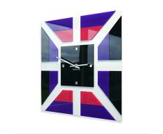 FLEXISTYLE Moderno Reloj de Pared Fresh 3D, Violeta (arÃ¡ndanos) 38 cm, Reloj de Pared para Adolescentes, Dormitorio, salÃ³n