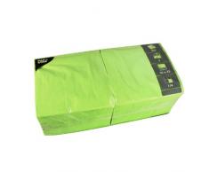 PAPSTAR 81656 - Servilletas (250 Unidades, 3 Capas, Pliegue 1/4, 33 x 33 cm), Color Verde