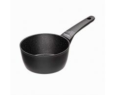 Moneta Yes (Zeus 2.0) Cazo, Aluminio Antiadherente Reforzado, Color Negro, para todo tipo de cocinas incluida inducciÃ³n, 16 cm