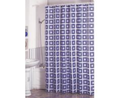 MSV Cortina de Baño, Poliéster, Multicolor, 200x180x6 cm