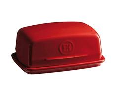 Emile Henry Butter Dish Mantequillera, cerámica, Grand Cru, 16.5x11.5x7.5 cm