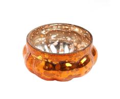 Insideretail â Wedding Tealight Holders, Cristal, Naranja, 7 x 7 x 7 cm, 24 Unidades de Medida