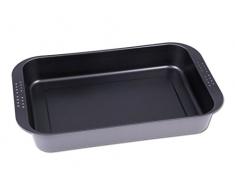 CHG 9601-04 Fuente para Asar Y Hornear De Color Antracita Metalizado/con Asa Y Puntos De Bloqueo/Revestimiento Antiadherente/Aprox. 41,0 X 26,5 X 6,0 Cm