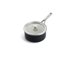 KitchenAid Steel Core - Cazo esmaltado (18 cm, 2 L), color negro mate
