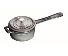 STAUB Small Sauce Pan Salsera, Hierro Fundido, Gris Grafito, 10 cm