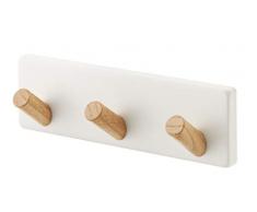 Yamazaki Tosca ListÃ³n de Ganchos magnÃ©ticos, Acero, Blanco, Talla Ãºnica