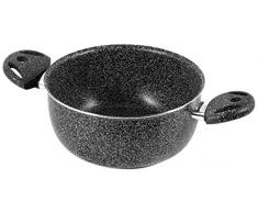Home Stone Cacerola con 2 Asas, Piedra/Plástico, Antracita, 22 cm